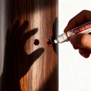 20mm Deep Hole Long Nib Head Markers For Metal Perforating Pen Waterproof Bathroom Woodworking Tool Decor Multi-Purpose Pen ----