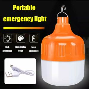 หลอดไฟ LED หลอดไฟตุ้มพกพา 80W/150W/200W/300W หลอดไฟแคมป์ปิ้ง หลอดไฟUSB หลอดไฟตุ้ม แบบชาร์จแบต มีแสงไฟ 3 โหมดในตัวเดียว กันน้ำกันฝน พกพาสะดวก เหมาะสำหรับตั้งแคมป์ ผจญภัย ไฟกลางแจ้ง ไฟตลาดกลางคืน