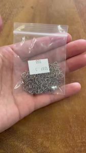 100 Chiếc Móc Câu Cá Bằng Thép Không Gỉ Kèm Khóa Xoay Và Đầu Nối Mồi Câu Phụ Kiện Câu Cá