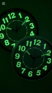 2A Wall Clock Luminous Modern Glow in the Dark 8"/10"/12" for Home & Bedroom Decor (2A10251L)