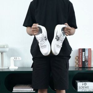 Geoff Max - Stance Fs All White | Skate Shoes | Sepatu Pria Wanita Sneakers Casual Sekolah Kuliah