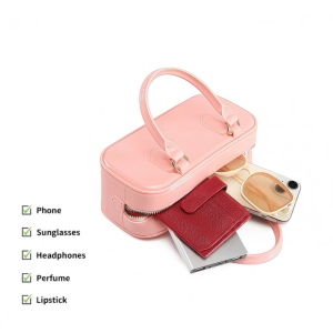 THANK99 SHOP#2244 Stylish dual handle jelly crossbody/shoulder bag for Women features detachableadjustable sling strap.