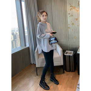 WANGGONGZHU | Casual Loose Sweatshirt Womens Spring Autumn Thin New Korean Style Grey Jacket Comfortable Fashionable Long Sleeve Streetwear