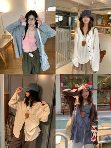 Huanghuangjia Black Button Embroidered Bamboo Node Cotton Open Cardigan Womens Light Thin Lazy Sun Protection Outerwear