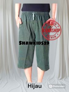 DISKON Celana Pendek BORJU Pria Dewasa 7/8 All Size Jumbo Kolor Cargo Harian Pinggang Karet Grosir