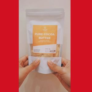 Pure Unrefined Cocoa Butter Chunks 100g - CACAO CULTURE - Cocoa Butter for Baking & Skincare