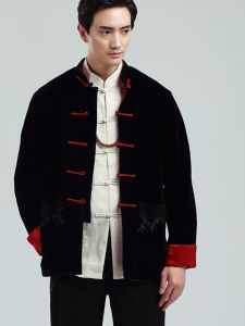 East Whale | Spring Autumn Traditional Tang Style Mens Clothing Two-Sided Wear