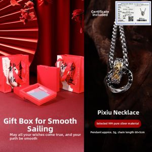 CHUNYAN | Retro Gilt Mobius Silver Necklace 999P
