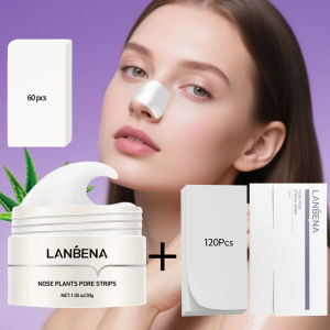 LANBENA | Blackhead Remover Peel Off Mask Deep Cleansing Hydrating Oil Control Pore Strip Peeling Mask with 180pcs Nasal Mask Paper