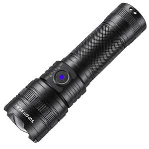 SUPERFIRE | Ultra Bright Rechargeable Outdoor Long Range Multi-Function Tactical White Light Flashlight Mini Portable
