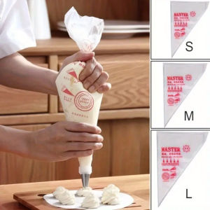 100PCS Thick Disposable Pastry Bags Extra Strong&Leak-Proof Piping Bags for Cake DecoratingBakingIcingDIY Baking Supplies