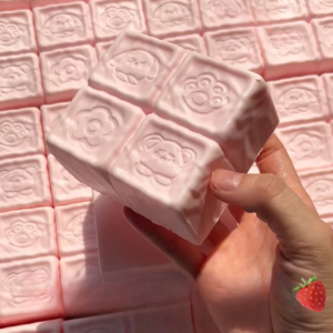 Squishy Strawberry Milk Chocolate Bread Slow Rising Fidget Toy Squishy Slow Rebound Stress Relief Toys Squeeze Sensory Toys