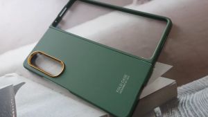 Case Samsung Galaxy Z Fold 4 Fold4 5G 2022 Matte Touch List Gold Aelection Color Hardcase