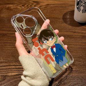 เคสโทรศัพท์มือถือแบบใสโปร่งแสง HUAWEI Pura80/70 Cartoon Detective Conan P60Art เคสป้องกันแบบนิ่มพิเศษสำหรับผู้ชาย