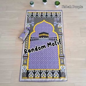 Sajadah Shalat Motif Klasik Motif Pola Umroh Hajj Ukuran 105x60 cm - Warna Variatif