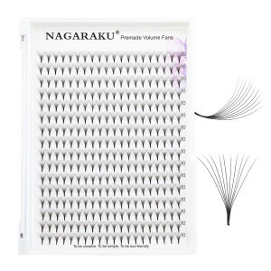 NAGARAKU 320 fans 4D-10D length mix9-14mm lashes Russian Volume lash Premade fans eyelashes