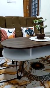 Meja Lipat Aesthetic – Meja Tamu / Kamar Minimalis Portable & Stylish untuk Ruang Sempit