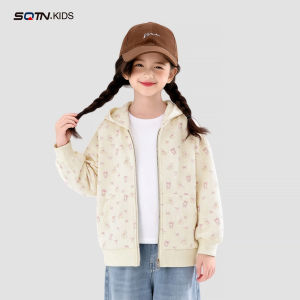 SQTN.KIDS | Cute Oversized Autumn Spring Girls Jacket