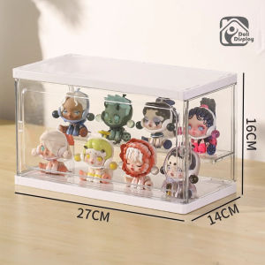 กล่องโชว์โมเดล ชั้นวางโมเดลอคริลิค จัดเก็บโมเดลเป็นระเบียบ เหมาะ สำหรับ Art Toy หลายรุ่น ประตูแม่เหล็ก กล่องใส่เลโก้