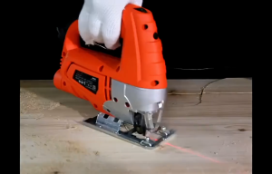 REAIM Mesin Gergaji Jigsaw 450W Kekuatan Tinggi Mesin Gergaji Kayu Jig Saw Mesin Potong Kayu Jigsaw Triplek Potong Kayu Electric Jigsaw Mesin Gergaji Ukir Model