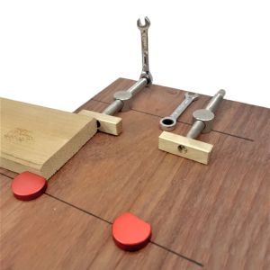 JIGHOLE | 19/20mm Workbench Bench Dog Clamp Adjustable Quick Lock Stop Clip Woodworking Fast Clamping Tool for Tenon Splicing & Planing