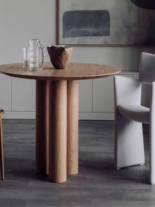 Scandinavian Solid Wood round Dining Table For Home B & B 4.6.8.10 People Hotel Restaurant Simple Large round Table