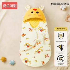 YINGLEMENGMENG | Newborn 2-in-1 Thickened Class A Cotton Swaddle Sleep Bag