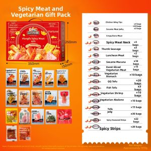 Three Squirrels | Spicy Marinated Meat Snack Gift Box