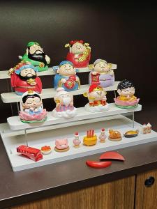 New Chinese Style Home Entrance Decorative Ornaments Lucky God of Wealth Resin Handmade Craft Good Luck Blessing New Year Decoration