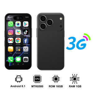 SERVO | SERVO 17PRO MAX Android Mini Smartphone 3G WCDMA Dual SIM Standby 16GB ROM Play Store WiFi 3.75" Screen Cute Small Mobile Phones