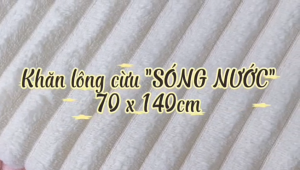 Combo 3 khăn tắm tuyết nhung 70x140cm sọc sóng nước ( Tặng 5 khăn lau bếp) THAI BINH TOWEL sợi microfiber mềm mịnNhà Tắm khan