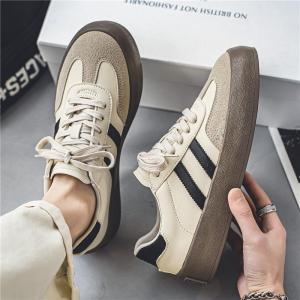 Casual De Xin Men Shoes Spring Autumn Versatile Low Help Soft Bottom Sports Style Trendy White Color for Students And Youth