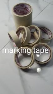 marking tape 24 mm isi 1 slot 10 roll Lakban kertas 1inchi tape solatipe