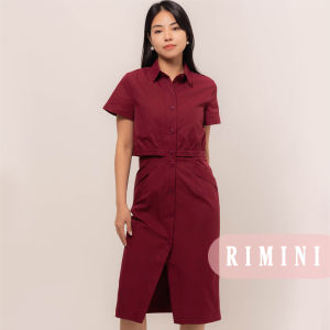 RIMINI - Dress Casual Lengan Pendek Midi Size XS-XL - Aida Dress CC32894