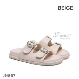 JOANNE Premium Slide Sandals Shoes Wanita #JN667