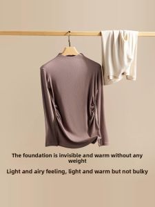 dr.domo | Pregnant Women Base Shirt Spring Autumn Modal Winter Inner Wear Top Half High Collar Maternity Clothes Long Sleeve Long Length