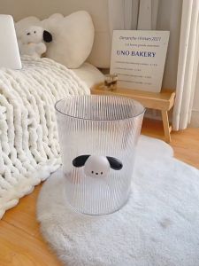 Thùng Rác Sọt Đựng Rác Đa Năng Nhựa Trong Suốt Hình Chú Chó Con Cute