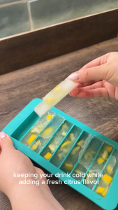 Lekue Ice Stick Tray with Lid - Turquoise
