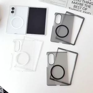 Clear and Translucent Magnet Adsorption Case for Samsung Z Fold 8 Ultra Fold8 Galaxy Z Fold 7 6 5 All-inclusive Protection Cover