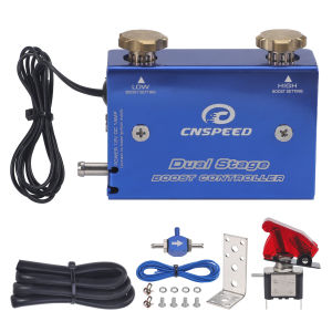 1Set Turbocharger Psi Boost Controller High Quality / Universal Blue Adjustable Racing Dual Stage Electronic TurboKit/w Switch