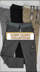 Celana Cargo Panjang warna abu tua size 28 sampai 33