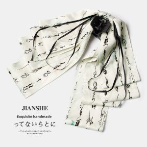 Chinese Ancient Style Ink Painting Ribbon Bowknot Barrettes Super Girl Back Head Loose Clip Grip Shark Clip Hair Clip Headdress