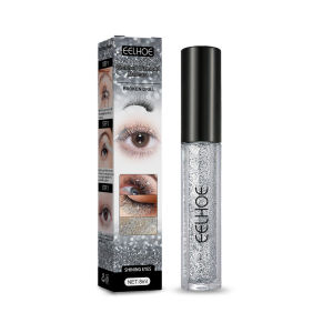 Eelhoe Glitter Diamond Eye Black Fairy Glitter Waterproof Lengthened Non Dizzy Dyeing Curly Slim Eye Black Diamond Glitter Mascara Long Lasting Curl Thick Extension Shiny Drying Makeup Quick Waterproof Women Mascara Lash Shimmer