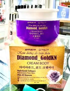 Kem dưỡng body DIAMOND GOLDKN giúp dưỡng trắng chống nắng chống lão hóa phục hồi da trắng sáng mịn màng hũ 200gr