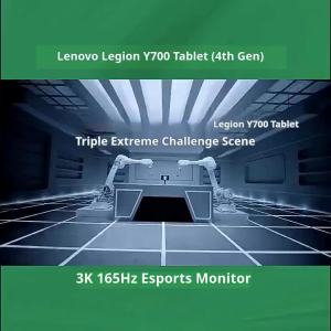 Lenovo | Lenovo Legion Y700 Gen 4 Gaming Tablet 8GB RAM 256GB ROM 8.8" 165Hz LCD Snapdragon 8 Elite 7600mAh Android WiFi Tablet