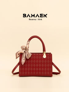 BAMRUYALEK Wedding Bridal Bag Red Large Capacity Handbag Shoulder Crossbody Bag Elegant Chic New 2025 Fashion Square Bag
