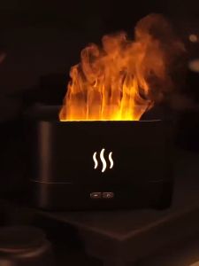 🔥SG LOCAL STOCK🔥Aroma Diffuser Air Humidifier 180 ML / USB Powered / Ultrasonic Cool Mist Maker Fogger Led Flame Essential Oil Diffuser / Super Quiet / Household silent bedroom pregnant woman baby aromatherapy humidifier / Home essentials