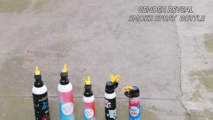 Baby Gender Disclosure Reveal Powder Spray Shower Powder Baby Gender Reveal Powder Spray By Color Blue And Pink Gender Reveal