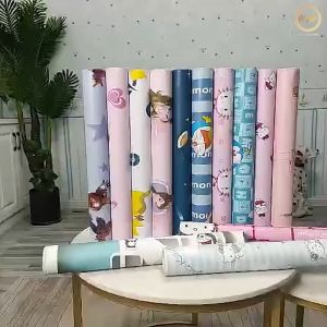 Dekorasi Ruang Tamu Klasik dengan COD Wallpaper Sticker Dinding Putih Batik Gold