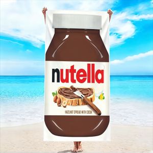 1Pc Cocoa Hazelnut Butter Beach Towel Super Absorbent Lightweight Beach Towel - Sand-Free Quick-Dry Towel Soft Microfiber Suitable for Various Settings Such as Beach Pool Gym Bathroom Camping and Travel.